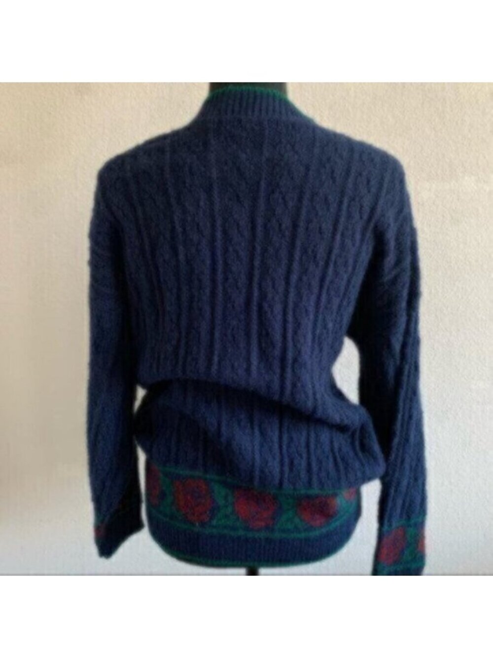 Lauren Ralph Lauren Rare Vintage Cable Cardigan Sweater With Gold Buttons - Picture 11 of 17